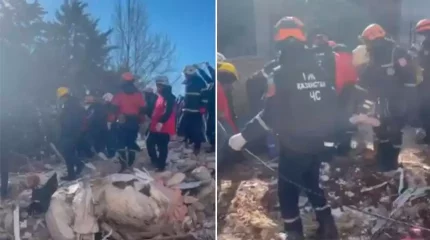 Қазақстандық құтқарушылар түрік әріптестерімен бірге үйінді астынан әйелді шығарып алды