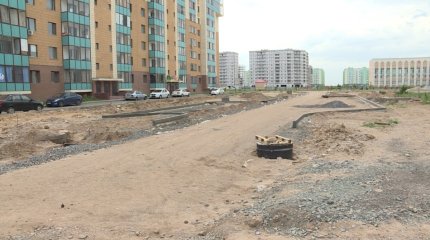 Елорданың Алматы ауданындағы 74 көшеде асфальт жоқ