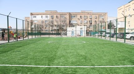 АО «Самрук-Қазына» подарил жителям Жанаозена детские и спортивные площадки
