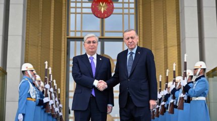Касым-Жомарта Токаева встретил Президент Турции Реджеп Тайип Эрдоган в резиденции «Кулие»