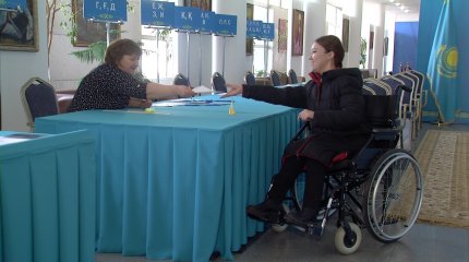 Мүмкіндігі шектеулі жандардың дауыс беруі үшін барлық жағдай жасалған