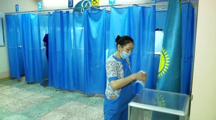 Қызылжарда перзентханада жатқан аналар да саяси науқаннан қалыс қалмады