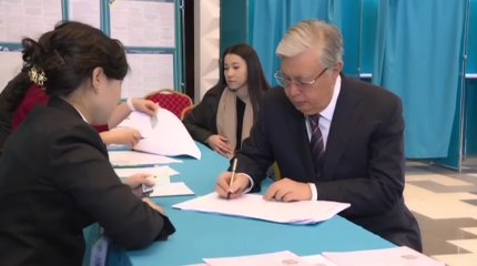 Президент Казахстана Касым-Жомарт Токаев проголосовал на выборах