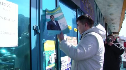 Активисты «AMANAT» занялись уборкой агитационных материалов