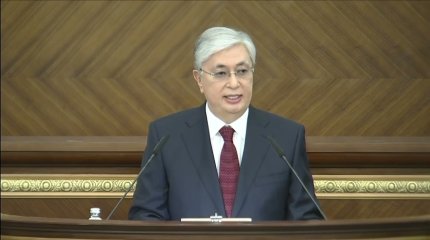 Қасым-Жомарт Тоқаев VIII сайланған ҚР Парламентінің бірінші сессиясының ашылуында сөз сөйлейді
