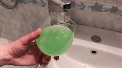 Зеленая вода может потечь из крана в домах астанчан