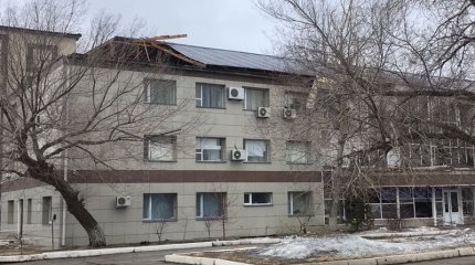 Павлодар облысында мемлекеттік мекеменің шатыры опырылды