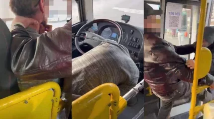 Петропавлда жолаушы автобус жүргізушісін буындырып, талдырып тастаған