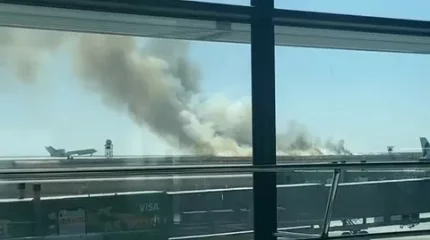 Астана әуежайының маңында өрт шықты