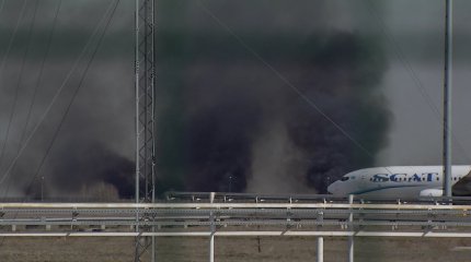 Крупный пожар ликвидировали в районе аэропорта Астаны