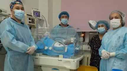 Қызылордада туа бітті асқазан-ішек ақауымен дүниеге келген нәрестеге ота жасалды