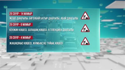 Астанада бірнеше көшеде жөндеу жұмыстары жүргізіледі