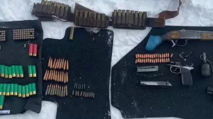 Петропавлдың Жұмысшы кентінен қару-жарақ жасырылған орын табылды