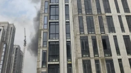 Астанада жаңадан салынған тұрғын үй кешенінен өрт шықты