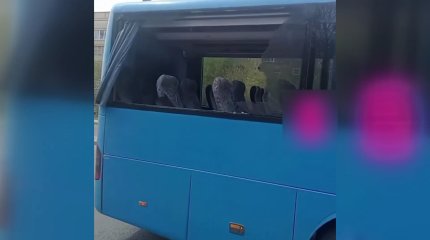 Гонки двух автобусов едва не закончились трагедией в Караганде