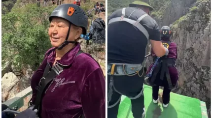 Биіктен секірген 68 жастағы әже Желі қолданушыларын шошытты