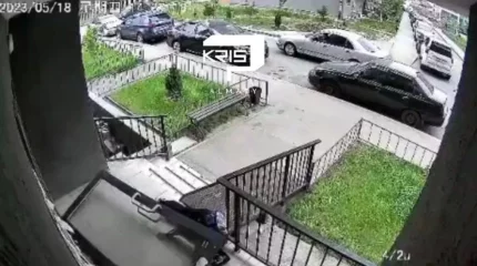 Алматыда подъезд есігі баланы басып қалды