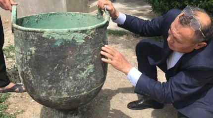 Жамбыл облысынан 3 мың жылдық тарихы бар қазан табылды