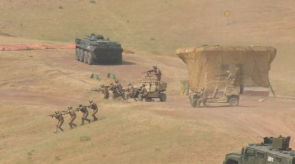 Военные подразделения Казахстана и Узбекистана провели совместные тактико-специальные учения
