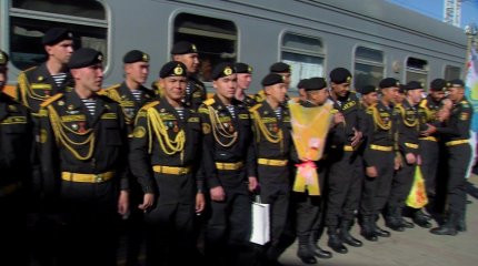 45 матрос әскери борышын өтеп келді