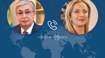 Токаев переговорил по телефону с Премьер-министром Италии Джорджей Мелони