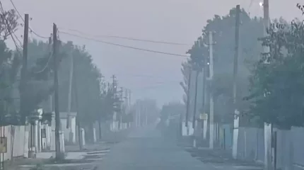 Мақтаарал ауданында қоқыс полигоны өртеніп, ауылды көк түтін басты