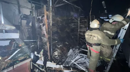 Оралда жабық базар өртенді