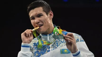 Данияр Елеусінов АҚШ-тағы танымал бапкердің залына Қазақстанның туын іліп қойды