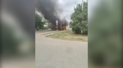 Автобус с детьми загорелся в Уральске: водитель отделался штрафом