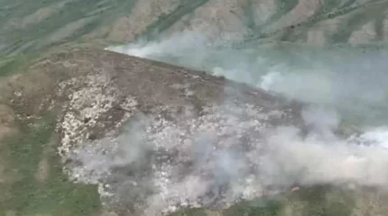 Қатты жел: ШҚО-да 100-ден астам адам өртті өшіре алмай жатыр