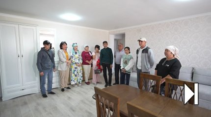 Өрттен қаза тапқандардың отбасына пәтер кілті табысталды