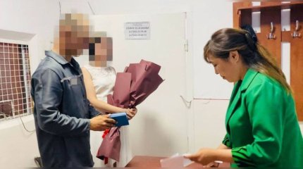 Қызылордада адам өлтіргені үшін 20 жылға сотталған тұрғын түрмеде некесін қиды