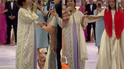 Дәстүрлі әнші Айгүл Қосанова тұңғышын ұзатты