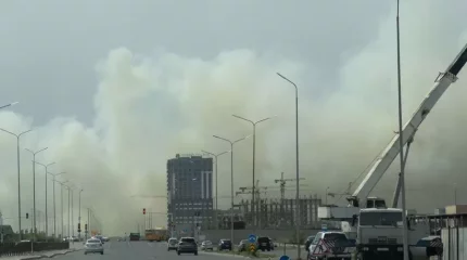 Астананы қалың сары түтін басты