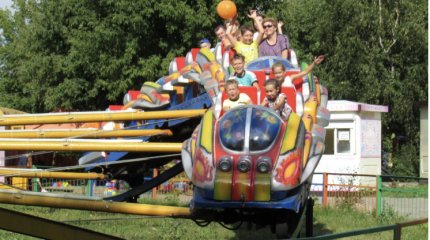 Аттракцион заклинило в парке Петропавловска