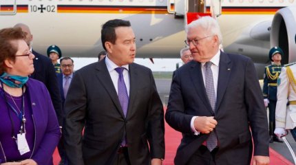 Германия президенті мемлекеттік сапармен Қазақстанға келді