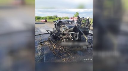 Қарағандыда 41 жастағы жүргізуші көлігімен бірге өртеніп кетті