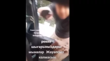 Көліктің терезесін сындырған: Алматы облысында екі жүргізуші жолды бөлісе алмай, соңы төбелеске ұласқан