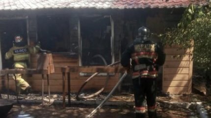 Летник сгорел в Астане