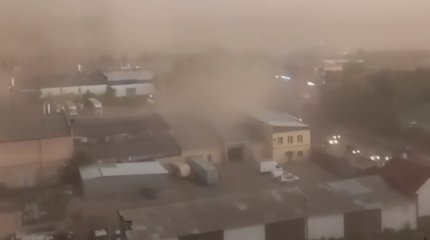 Ураган с дождем обрушился на Петропавловск: повреждены авто