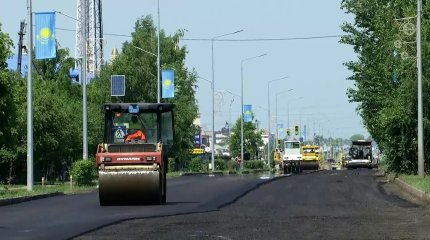 Қызылжарда битум тапшылығынан жол құрылысы созылып барады