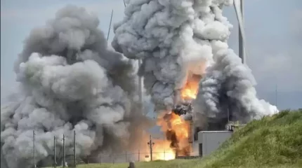 Жапонияда сынақ өткізу кезінде зымыран тасығыш жарылды