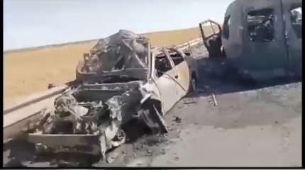 3 машины загорелись в результате ДТП в Туркестанской области: 9 человек погибли