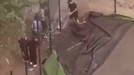 Теміртауда спорт алаңында ойнап жүрген балаларды жасанды көгал басып қалды