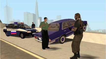 Стрельбу и драку в стиле GTA устроили на Сахалине