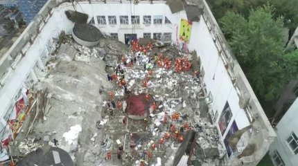 11 человек погибли в Китае из-за обрушения потолка в школьном спортзале