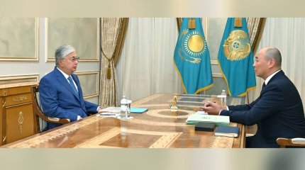 Мемлекет басшысы Қанат Шарлапаевты қабылдады