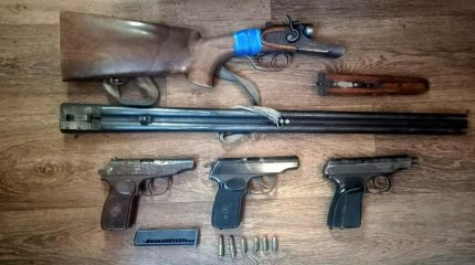 Жамбыл облысында полицейлер 250-ден астам қару тәркіледі