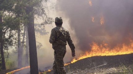 Пожар в Баянаульском заповеднике потушили