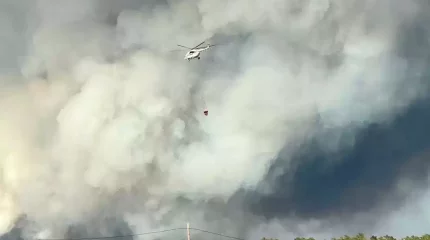 Каспий жағалауындағы қамыс өртін сөндіруге Қызылордадан тікұшақ тартылады